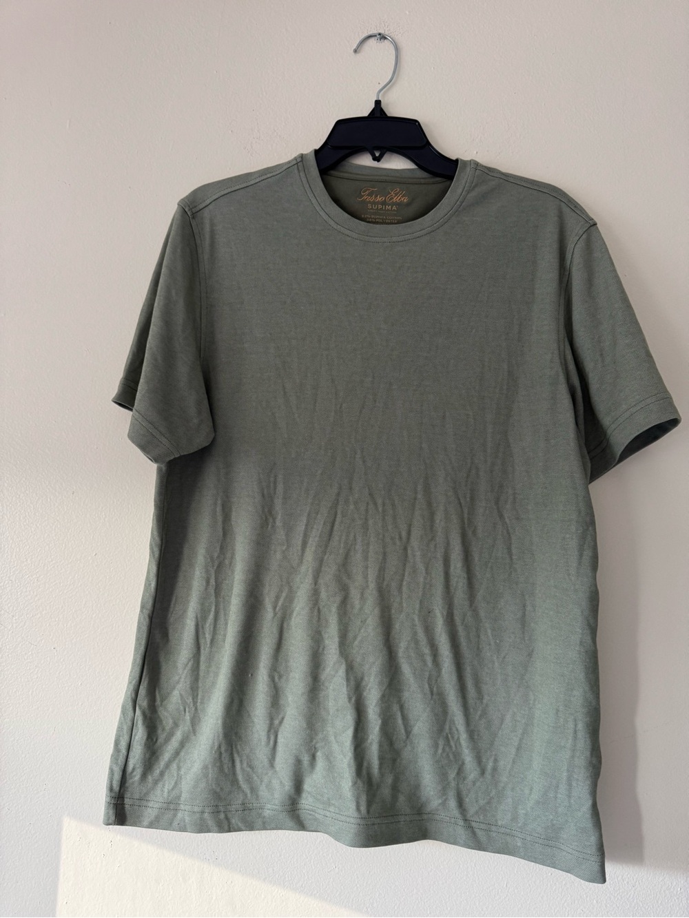 Tasso Elba Short Sleeve Crew Tee - Olive Green